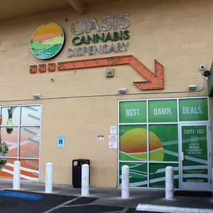 Oasis Dispensary - Front entrance.