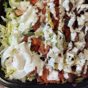 Combo Platter with Chicken and Lamb