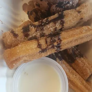 Churros con azucar