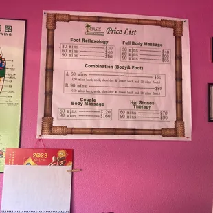 Awesome price list &amp; even better service