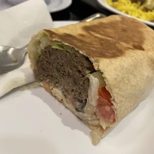 Beef and Lamb Kefta Sandwich