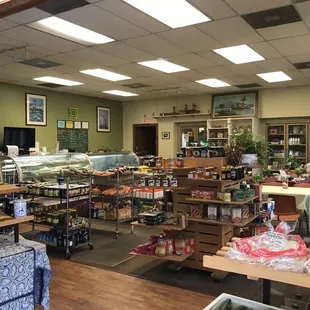 the inside of the store