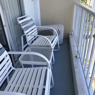 Patio furniture. The big box kicks on and is very loud and annoying.