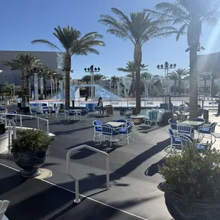 Of the Ice Rink and tables/chairs