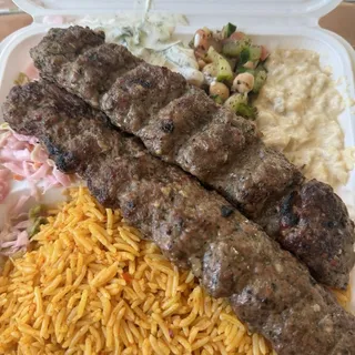 Kifta Kabob Plate (Halal)