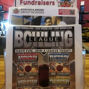 Fundraisers, Bowling League and Bowling Group Packages