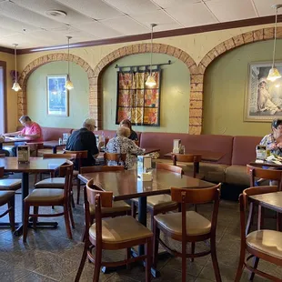 Interior of dining area.