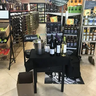 A wine demo tasting took place at the store. Each bottle was only $10 and they were very appealing!