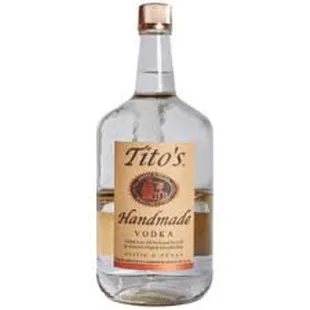 a bottle of tito's handmade gin