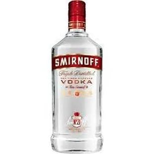 a bottle of smirnoff vodka