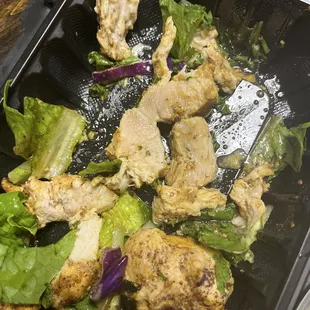 Raw chicken, Shish Tawook