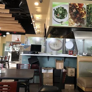 the interior of a restaurant