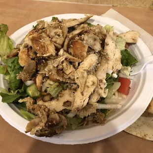 Caesar salad with chicken