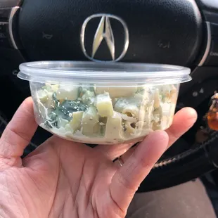 Really good place for boast n lunch but the portion for the pasta salad went small and increased in price $6.50 for this size