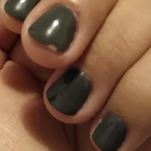 Chipped nail after getting them done day before.