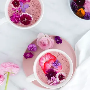 Rose &amp; Berry latte!