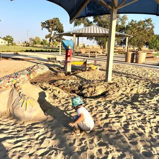 Cute little sandbox area!