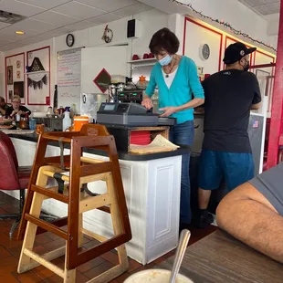 Cash only! Heads up and super worth it! Been here 35 years!