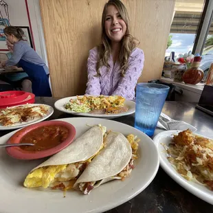 Breakfast tacos &amp; Migas