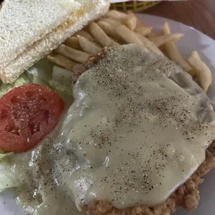 Half order Chicken Fried Steak Yum!
