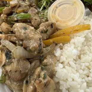 rice and vegetables