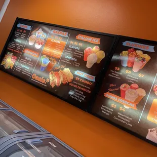 menus