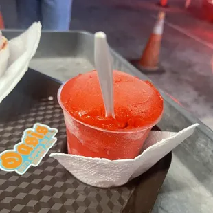 Strawberry Italian ice