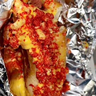 Hot Cheeto dog