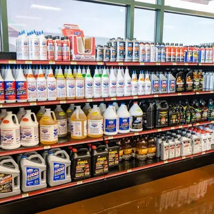 a variety of cleaning products