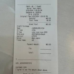 This is what we pay for all these dishes