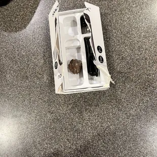Plastic wrap was glued to the box so the box wouldn&apos;t open