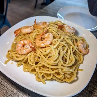 shrimp garlic noodles $14.45