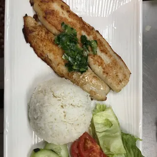 41. Charbroiled Sole Fillet Rice Plate