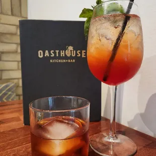 Old Fashioned and Morning Shrub