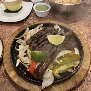 Lunch be fajitas