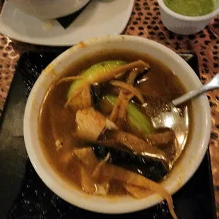 Chicken tortilla soup (not a fan).