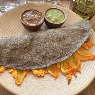 Mushroom quesadilla