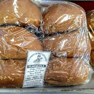 Oaxacan bread at the merchandise / grocery shelves