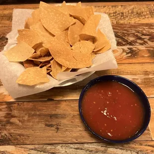 Chips and salsa (free)