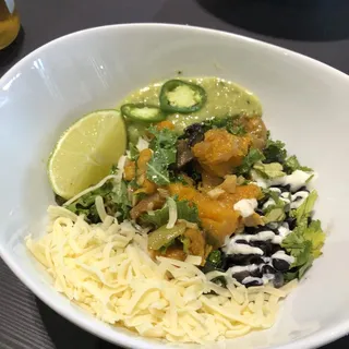 Squash, Kale, and Mushroom Bowl