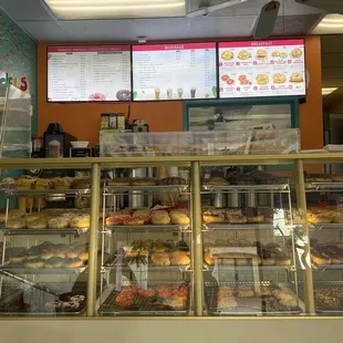 Counter with menu