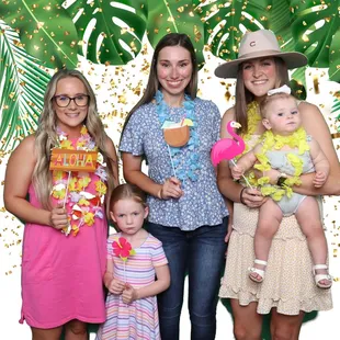 Baby shower celebration captured by one of our amazing Photobooths. Using our high quality green/blue screens.