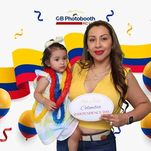 Colombian, Independence Day July 8th 2023 green screen custom overlay.