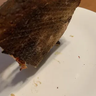 Cheese pizza way too overdone