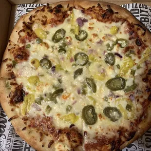 The Joe and Janna - supposed to come with a balsamic glaze drizzled all over (see previous pics) - missing tonight.