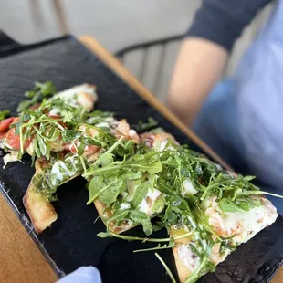 Flatbread- shrimp &amp; pesto