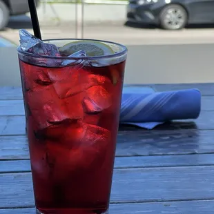 Hibiscus iced tea