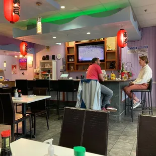 Bar area.