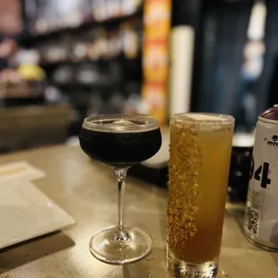 Shinigami and Letter From Yokosuka. Delicious cocktails made by Gabriel!