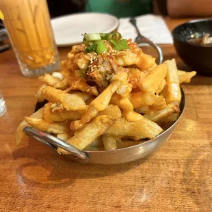 Kimchee Fries. These were so crispy!